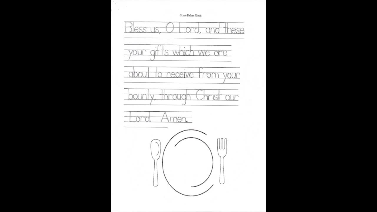 Prayer - Prayer Before Meals