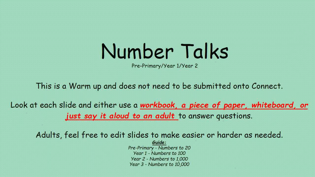 Number Talks PPT 